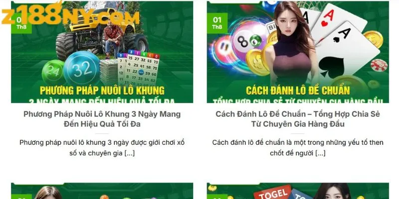 Blog Z188 cung cấp thông tin hữu ích cho bet thủ